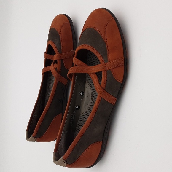 Born leather moccassin Slip-on leather brown gray  women 9 casual office retro - Picture 1 of 10